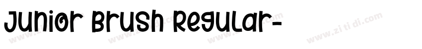 Junior Brush Regular字体转换